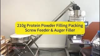 210g Protein Powder Filling Packing Machine Screw Conveyor Feeder & Powder Auger Filler Machine