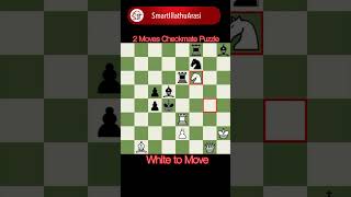 2 moves checkmate puzzle #chess #rapid #blitz #checkmate #chessgame #chesstraps #chesstricks #shorts