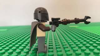 A Mandalorian stop motion battle!