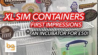 XL Sim container for snake eggs and reptile incubator cooler conversion for under £50