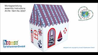 howa ® Spielhaus Art. Nr. 8507  Assembly Instructions play house.No. 8507