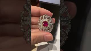 Natural Burmese Ruby ring