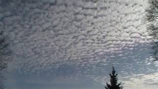 Friday January 19 2018 Time Lapse Sky Clouds Connecticut Filmed South Cold Day