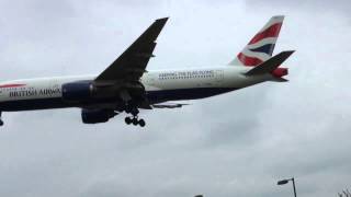 London Heathrow Approach Hatton Cross Landing British Airways Lufthansa 14.04.2011