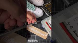 DIY: How to Make Dip Dye Rope Laces AF1 Custom Sneaker | Easy Step by Step (SATISFYING)! 🪢👟 #shorts