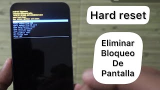 MOTOROLA G24  [ HARD RESET ] como eliminar bloqueo de pantalla?