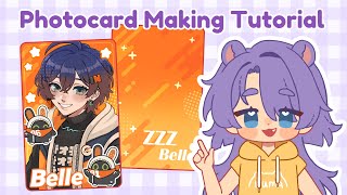 Poca Photocard Making from feat. Zenless Zone Zero - Belle [ Drawing Process and Tutorial ]