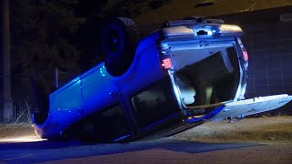 One vehicle rollover