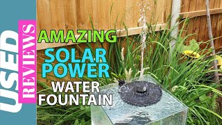 Solar Powered Water Fountain USED Review