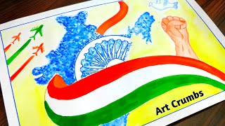 Independence day painting |  Easy drawing Independence day| How to draw Independence day