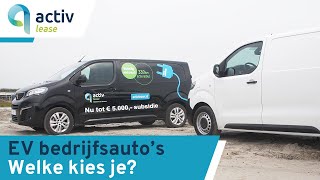 Welke elektrische bedrijfswagen past bij jouw onderneming?