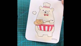 Vẽ Sticker Đồ Ăn Cute Đơn Giản | Cách Vẽ Sticker Đồ Ăn Cute Đơn Giản | Tik Tok Trung Quốc