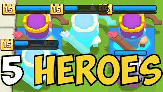 5 HEROES In Clash Mini!