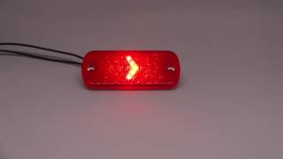 Markierungsleuchte mit 5 LED als Pfeil rot