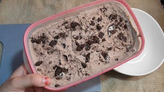 Only 3 ingredients Chocolate Oreo Ice cream / Easy Homemade tasty icecream