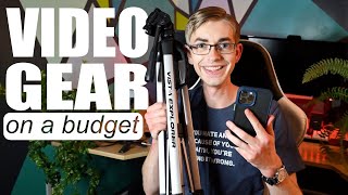 Affordable Gear to GET STARTED ON YOUTUBE | Equipment Setup for Budget Filming