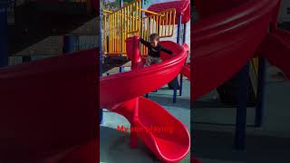 My son playing on play ground…