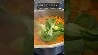 Simple, yummy and spicy Korean soup! #cooking  #koreanfood #souprecipe