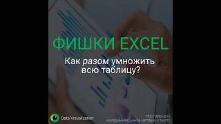 Как разом умножить всю таблицу в Excel?