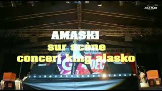 AMASKI sur scène au stade GLC ( NONGO ) concert de  @kingalasko224 4 Décembre 2022