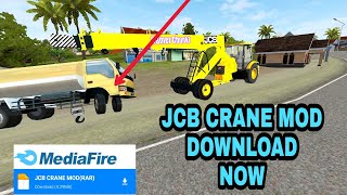 jcb crane mod!!for bus simulator Indonesia_How to download jcb crane mod in bus simulator Indonesia.