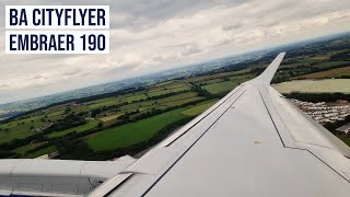 BA CityFlyer Embraer 190 ✈ Departing Leeds Bradford Airport