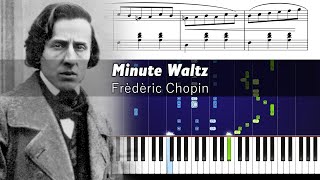 Chopin - Minute Waltz - Piano Tutorial with Sheet Music