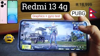 Redmi 13 pubg test | Redmi 13 4g pubg graphics gyro test | media Tek Helio G91 Ultra pubg test