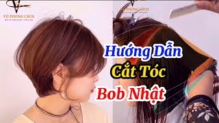 Hướng Dẫn Cắt Tóc Bob Nhật,Đăng Ký Kênh( Học Nghề Tóc )Để Xem Nhiều Video Hơn #HocNgheToc