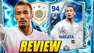 BEST CAM IN FC MOBILE 24! 94 NATIONAL VALOUR NAKATA PLAYER REVIEW & GAMEPLAY! 94 ICON NAKATA REVIEW!