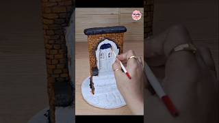 DIY Fairy Door Diorama: Charming Clay and Cardboard Garden