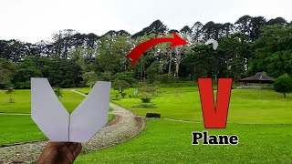 V Plane | How to Make a Papar V Plane Fly Far | Original Plane | Origami Easy | Origami [Tutorial]