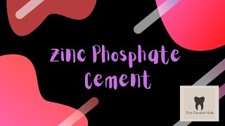 Zinc Phosphate Cement | Quick and Easy | Dental Cements