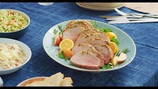 Garlic Mustard Pork Roast