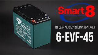 Купить тяговый гелевый аккумулятор RuTrike 6-EVF-45 - smart8.by