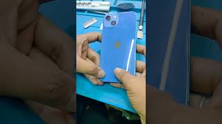 iphone 13 backglass change how to change glass happy 😊 customer#reels #viralvideo#viralshort #repair