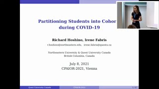 Partitioning Students into Cohorts during COVID-19