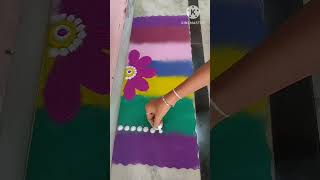 Beautiful and trendy rangoli 2024#shortsfeed#rangoli#rangoliart#trending#easy#ytshorts