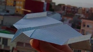 Very good origami paper airplane tutorial+test flight