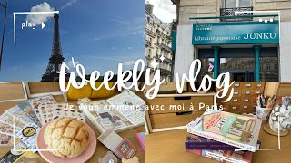 🍪 Weekly Vlog #3 : je vous emmène à Paris • papeterie japonaise • lectures • défi journaling