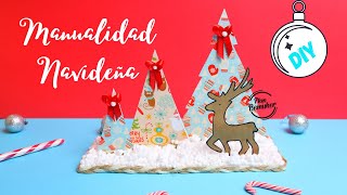 ADORNO NAVIDEÑO CASERO 🎅🎄 ARBOLES DE NAVIDAD | Manualidad para Navidad 2020