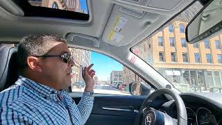 Driving in Milwaukee, Wisconsin, USA, April 2024.