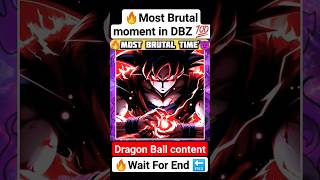 🔥Most Brutal Time' in dragon Ball 💯🔚 #comics #dbs #anime #like #vegeta #manga #goku #viral #shorts