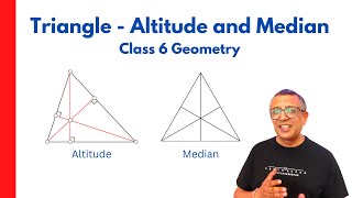 Triangles - Altitude and Median | Maths | Class 6