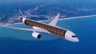 Future freighter Airbus A350F 3D presentation