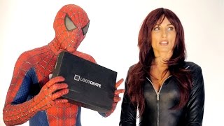 LOOTCRATE UNBOXING with Spider-man and Black Widow