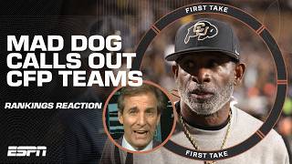 Mad Dog names all teams that STINK in the CFP rankings & he's WRONG about Colorado?! 🗣️ | First Take