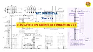 Pedestal || How Levels are defined for Foundation #pedestal #civilengineering #vimutti_coe