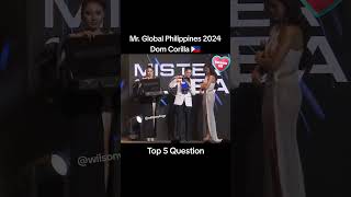 DOM CORILLA, Philippines Top 5 Q&A| Mr. Global 2024