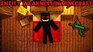 Entity Weakness In Minecraft || Entity Weakness 🥶